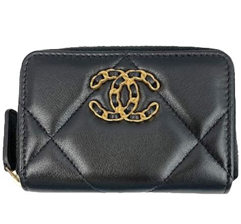 chanel 19 phone holder|chanel card holder zipped.